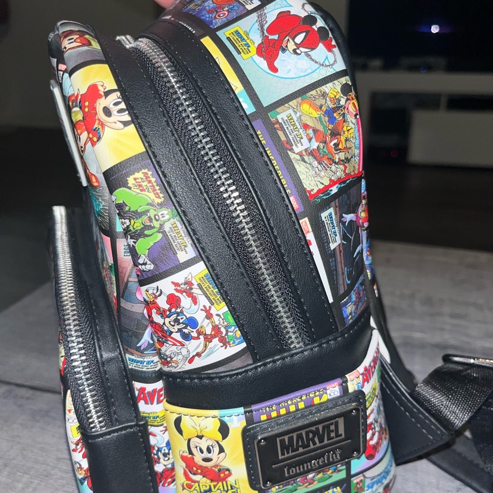 Loungefly Marvel Comic Print Backpack - image 3